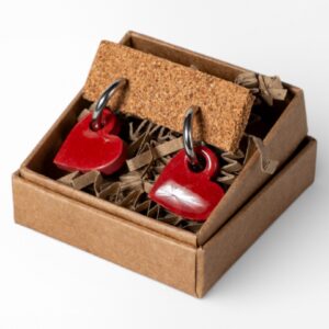 Σκουλαρίκια κρεμαστά καρδιές